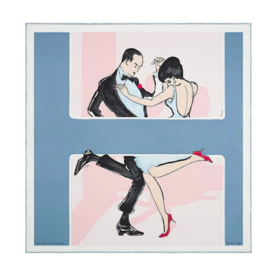 Hermes Saint Germain Swing 70cm Scarf in Denim Blue H982411S-18