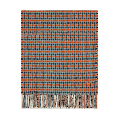 HERMES Scottish H Jacquard Knit Wool Scarf for Men Multicolor. H394083T-05