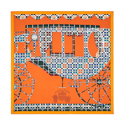 HERMES Scottish Wander 90cm Silk Scarf Shawl. H003754S-03