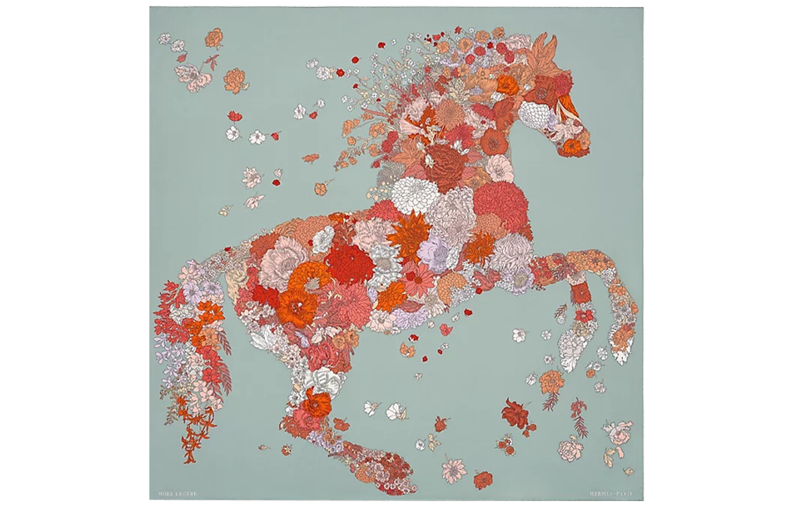 Buy HERMES Silk Scarf "Floral Harmony" Pattern Unisex Accessories. H003904S 07