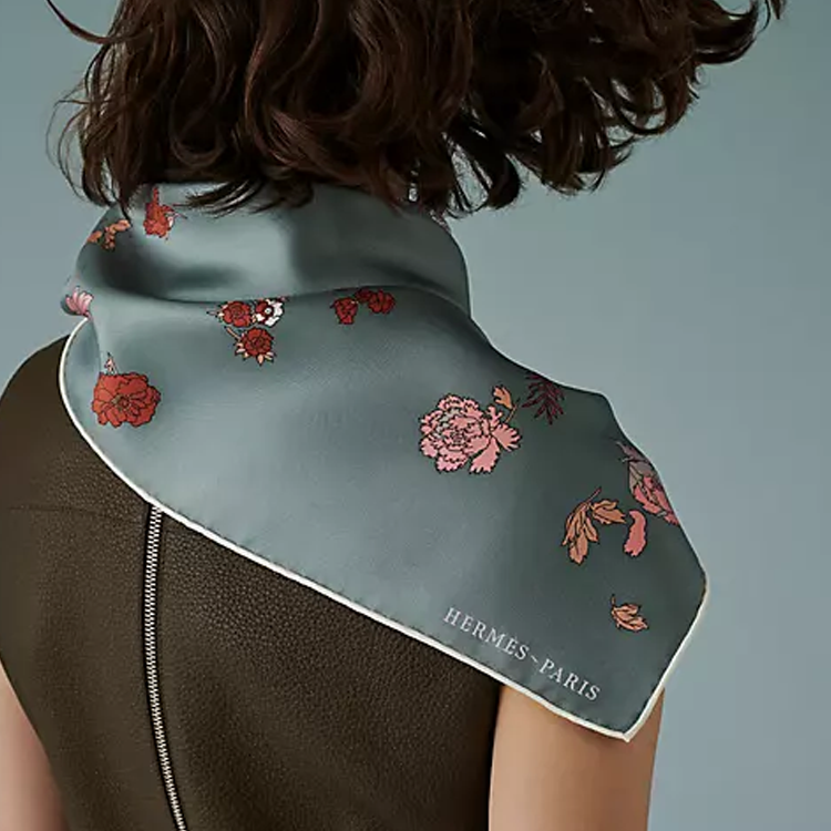 Shop HERMES Silk Scarf "Floral Harmony" Pattern Unisex Accessories. H003904S 07