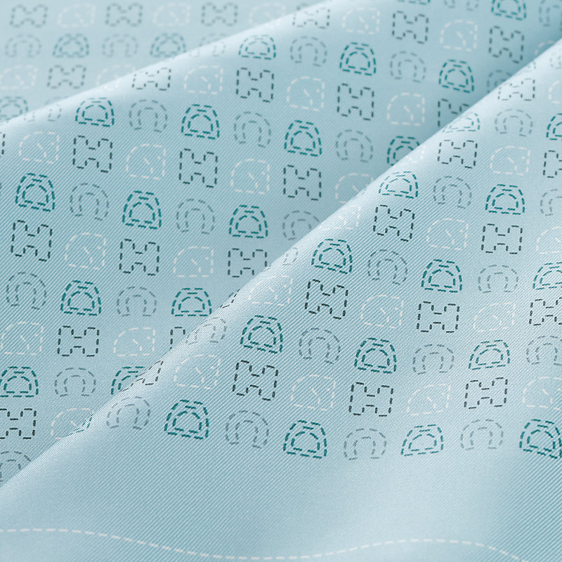 HERMES Silk Scarf All-Over Print Unisex Couple Design Light Blue H806378T 03 圖 3