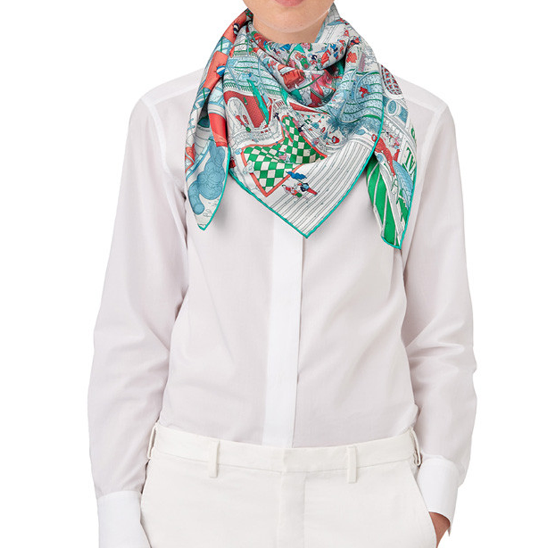 Hermes Silk Scarf Fubao Street Edition. 003166S-15 圖 3
