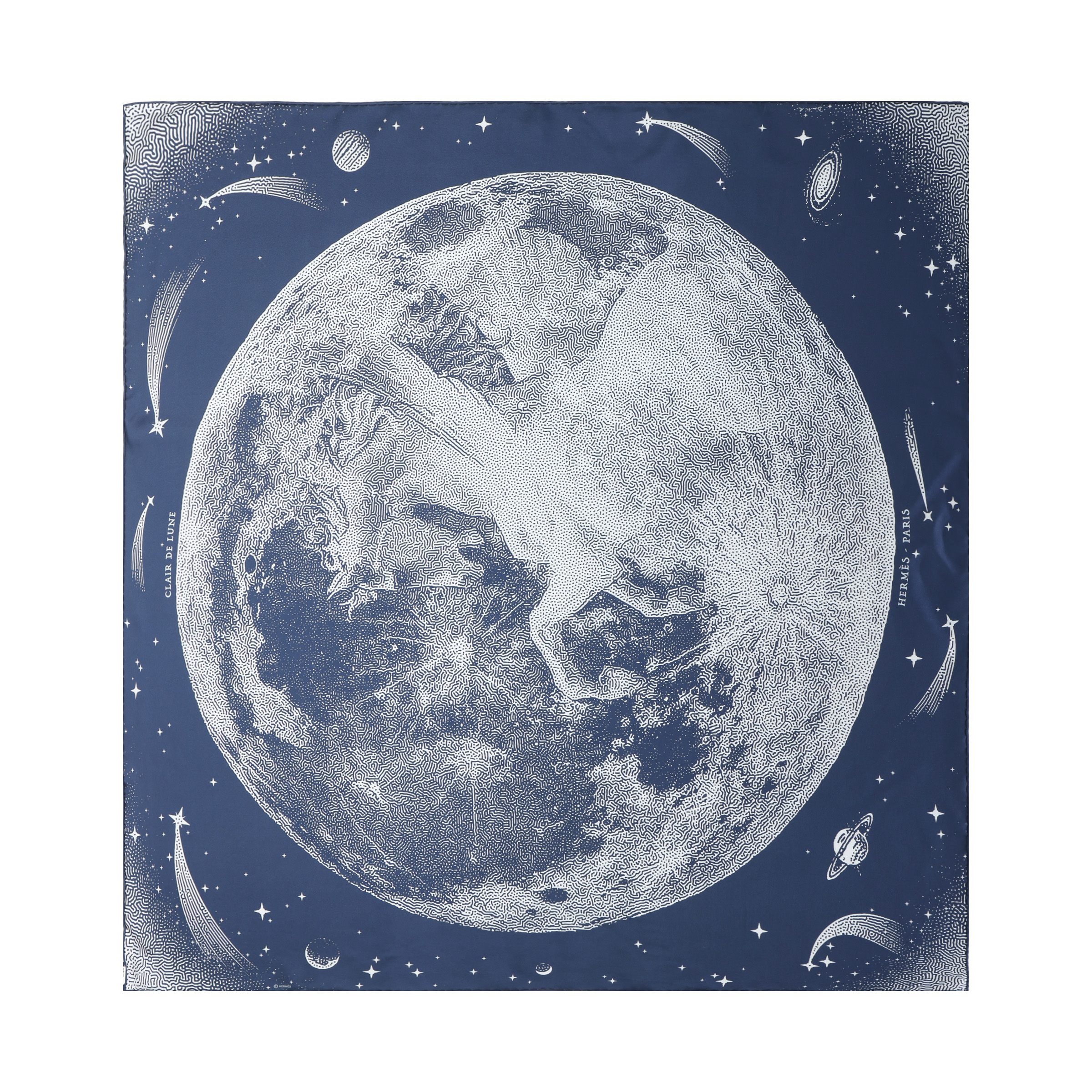 HERMES Silk Scarf Unisex British Style Couple Design. H903795S-05