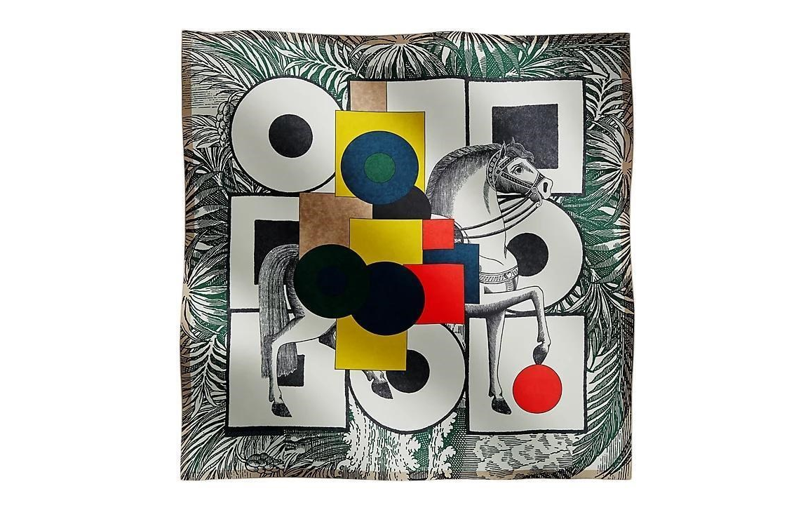 HERMES Silk Scarf Unisex Couple Design with Patterns in Multiple Colors H004008S 08 圖 2