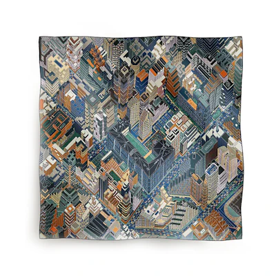 HERMES Silk Scarf Unisex Couple Style Multiple Colors. H003969S 05