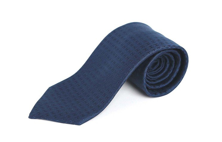 HERMES Silk Tie "H Jacquard" Unisex Couple Style in Ocean Blue. H030189T-I4 圖 2