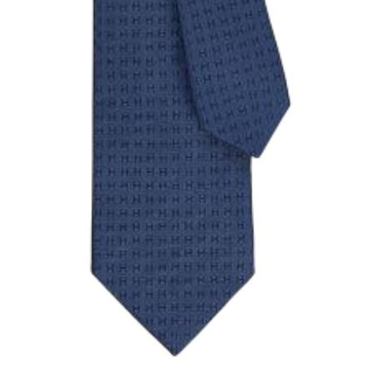 HERMES Silk Tie Blue - Unisex Couple Design with Pattern 104994604 圖 4