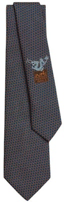 HERMES Silk Tie Navy Blue with Dragon Scale Pattern - Accessories H339382Tv04 Buy HERMES Silk Tie Navy Blue with Dragon Scale Pattern - Accessories H339382Tv04