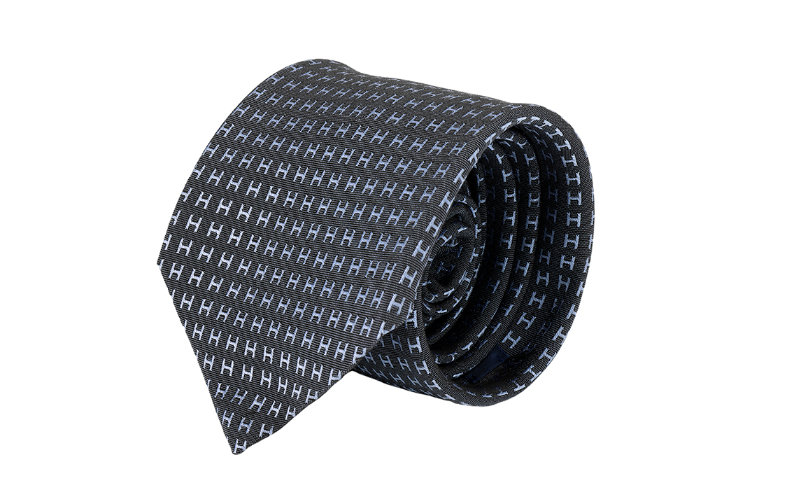 HERMES Silk Tie with Two-Tone H Pattern Jacquard Design H038188T-01 圖 4
