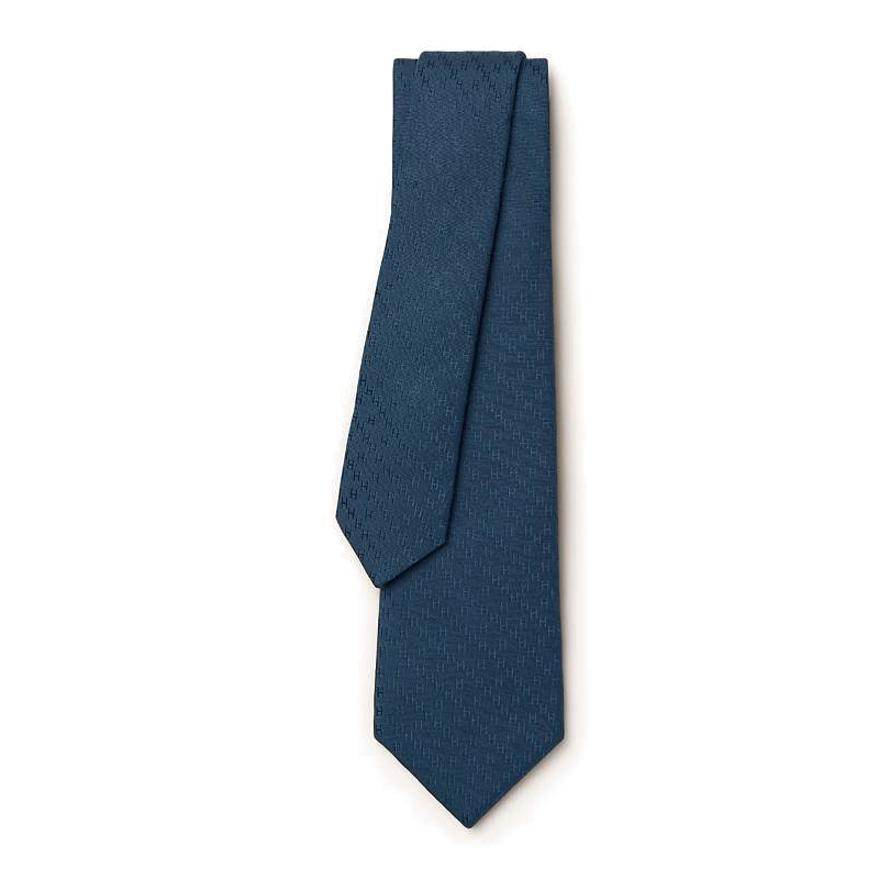 HERMES Silkscreen Pattern  Silk Tie in Blue. H036233T03 圖 3