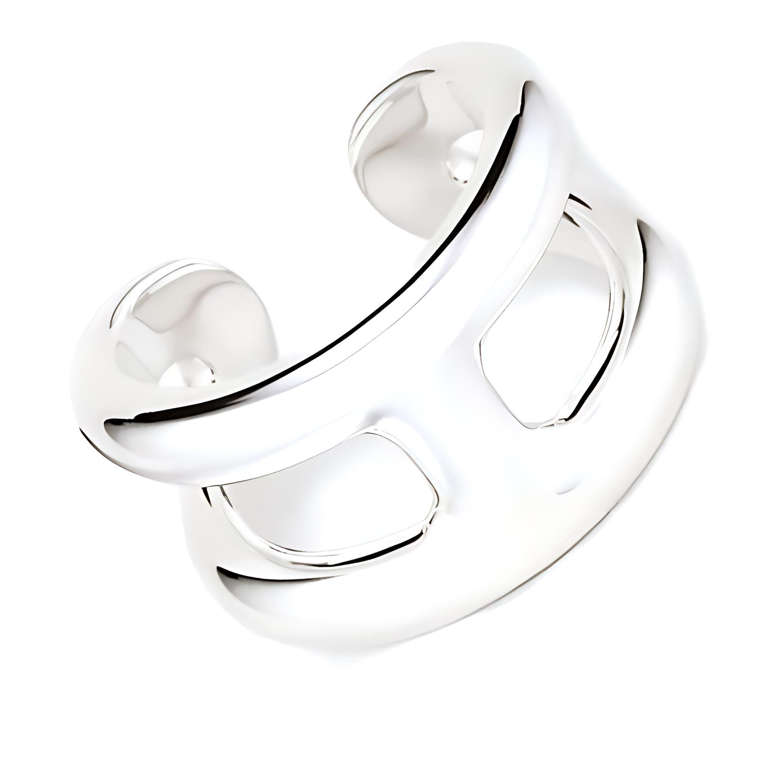 Shop HERMES Silver 925  Ring Single Tone Design Silver 113719327