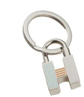 Order HERMES Llavero Unisex de Estilo Urbano con Rayas Plateadas. H077309FPAC