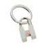 Order HERMES Silver Striped Street Style Keychain Unisex. H077309FPAC