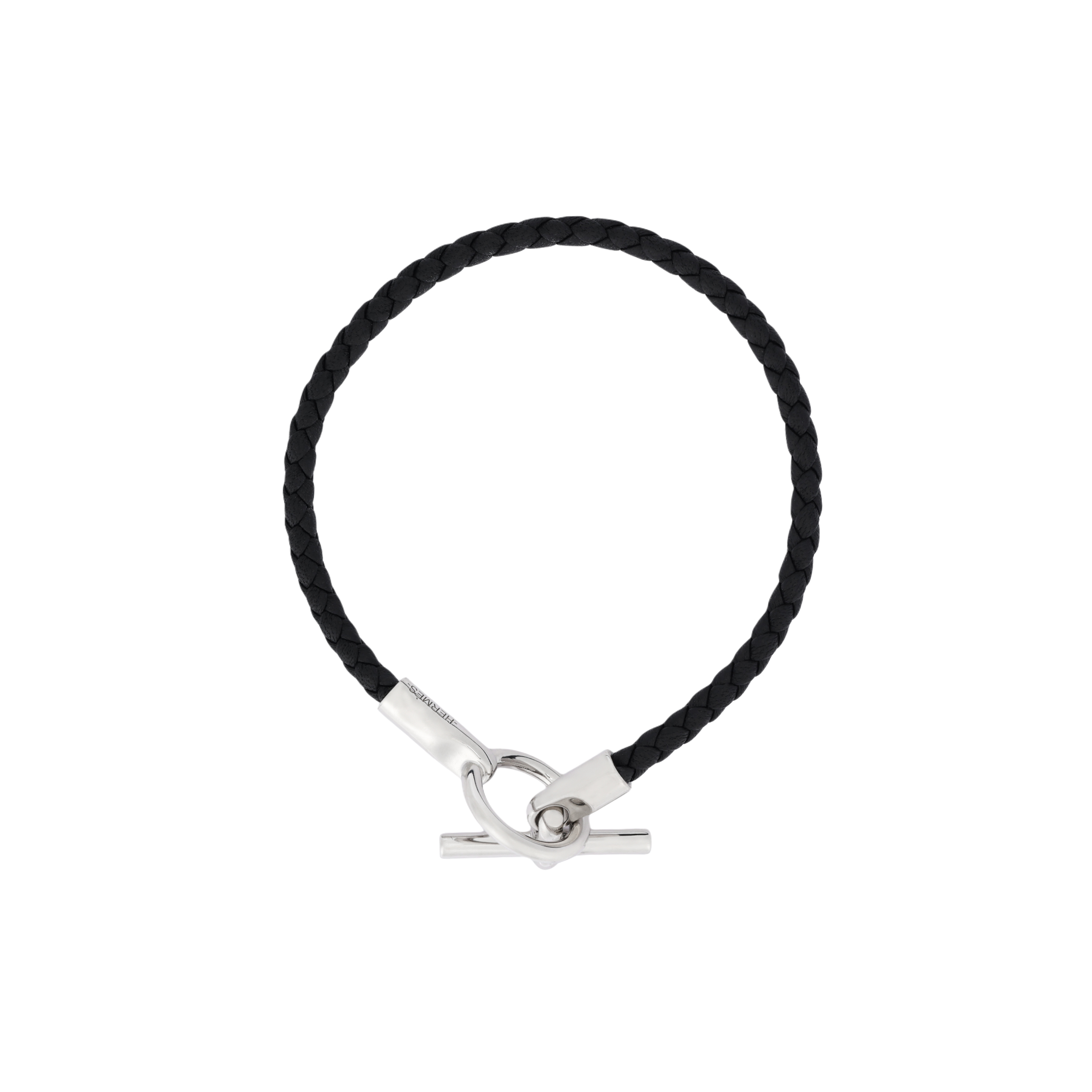 HERMES Simple Elegant Leather Bracelet Unisex Couple Design H071681FP89