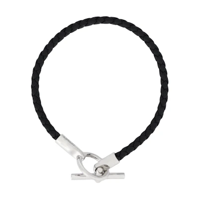 HERMES Simple Elegant Leather Bracelet Unisex Couple Design H071681FP89