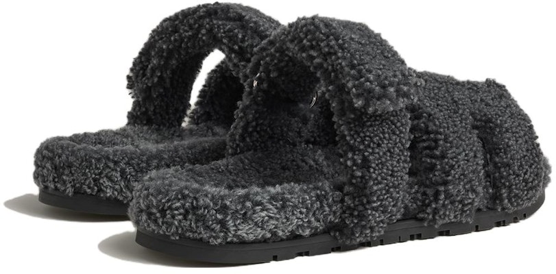 HERMES Slip-On 'Black Sheepskin' H222931ZH2G Shop HERMES Slip-On 'Black Sheepskin' H222931ZH2G