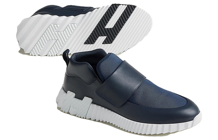 Shop 爱马仕海军蓝无鞋带低帮鞋 H232990Z-HI2