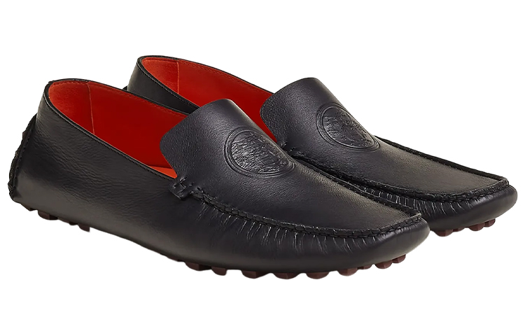 Order HERMES Zapatillas Slip-On 'Cuero Negro' H231967Z-HI2