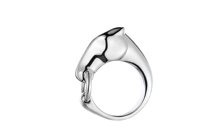 Order HERMES Small Horse Head Ring 925 Silver Unisex Couple Design - Silver. H113603B 00054