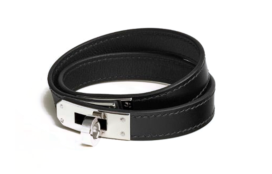 Order HERMES Solid Black Design Bracelet H500067FK89T3