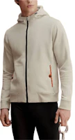 Hermes Solid Color Hoodie Zip-Up Ribbed Long Sleeve - Gray H800742E02L Hermes Solid Color Hoodie Zip-Up Ribbed Long Sleeve - Gray H800742E02L
