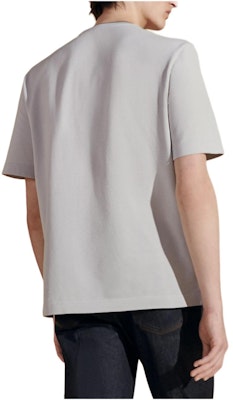 에르메스 남성용 솔리드 컬러 라운드넥 포켓 캐주얼 티셔츠. H457980HA0DLA Lookbook 에르메스 남성용 솔리드 컬러 라운드넥 포켓 캐주얼 티셔츠. H457980HA0DLA