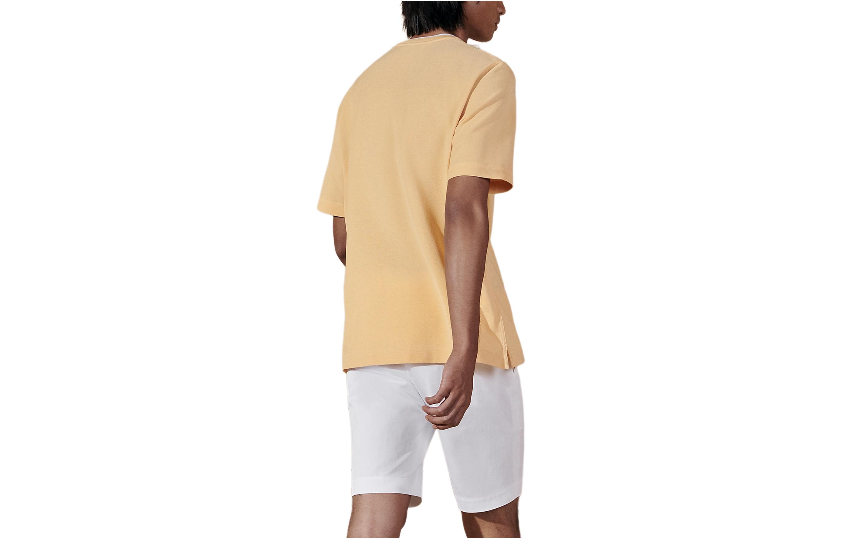 Details for 에르메스 남성용 솔리드 컬러 라운드넥 포켓 캐주얼 티셔츠. H457980HA0DLA