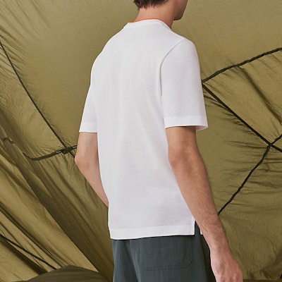 Camiseta Blanca HERMES Solid Pocket Crewneck SS22 H257850HA90 Shop Camiseta Blanca HERMES Solid Pocket Crewneck SS22 H257850HA90