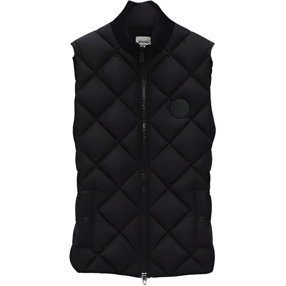 HERMES Solid Quilted Down Vest Unisex Black. H1H0252D202