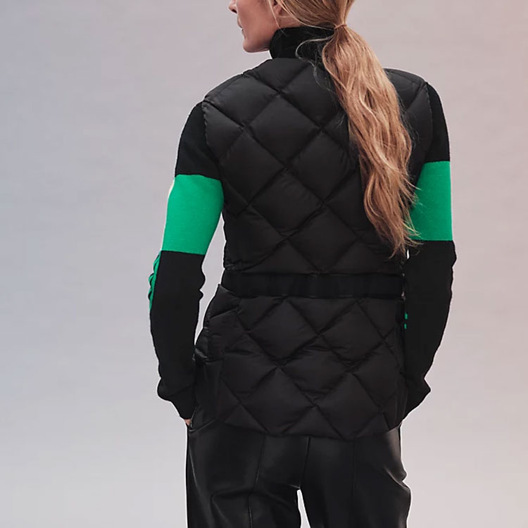 Shop HERMES Solid Quilted Down Vest Unisex Black. H1H0252D202