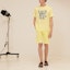 Shop HERMES SS21 "Hello Mr Farrier" Kaos Unisex Lemon Katun H157860HA2Q