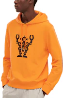 Hermes SS21 Orange Patterned Loose Fit Hooded Sweatshirt for Men H157760HA30 Hermes SS21 Orange Patterned Loose Fit Hooded Sweatshirt for Men H157760HA30