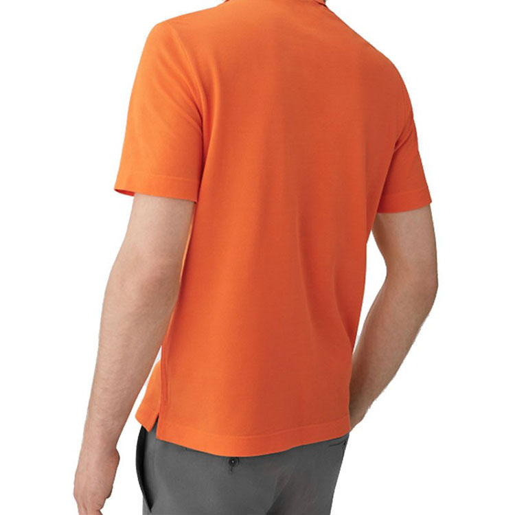 Details for 爱马仕 SS21 橙色短袖纽扣翻领衬衫 Polo 衫 H072325HA30