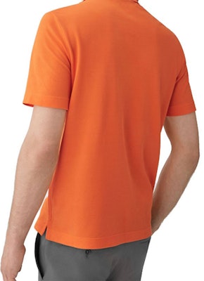 爱马仕 SS21 橙色短袖纽扣翻领衬衫 Polo 衫 H072325HA30 Details for 爱马仕 SS21 橙色短袖纽扣翻领衬衫 Polo 衫 H072325HA30