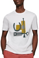 HERMES SS21 White Graphic Print Short Sleeve T-Shirt H047911HA90 HERMES SS21 White Graphic Print Short Sleeve T-Shirt H047911HA90