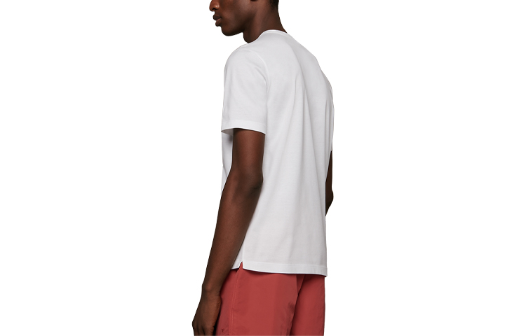 Lookbook HERMES SS21 白色圖案印花短袖T恤 H047911HA90