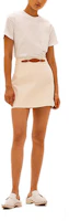 Order HERMES SS21 White Patterned Leather Detail A-Line Mini Skirt. H1E0319DLA3