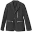 Order HERMES SS22 Black Single-Breasted Loose Fit Long Sleeve Blazer Jacket H254224H8NN