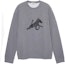 Buy HERMES SS22 Baju Kelabu Crewneck dengan Motif Kuda Kulit. H257720HA76