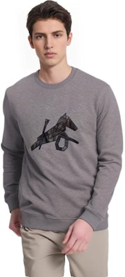 HERMES SS22 Baju Kelabu Crewneck dengan Motif Kuda Kulit. H257720HA76 Purchase HERMES SS22 Baju Kelabu Crewneck dengan Motif Kuda Kulit. H257720HA76