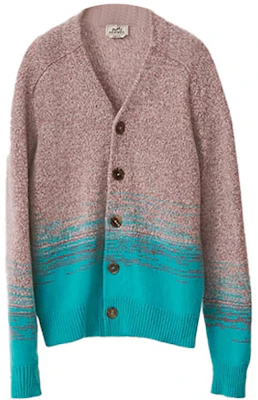 エルメス SS22 ニットセーター グレー ピンク ツートーン ボタンデザイン. H257050HA0K Order エルメス SS22 ニットセーター グレー ピンク ツートーン ボタンデザイン. H257050HA0K