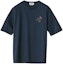 Order HERMES SS22 海軍藍迷你皮革刺繡標誌純色T恤 H257820HA6C