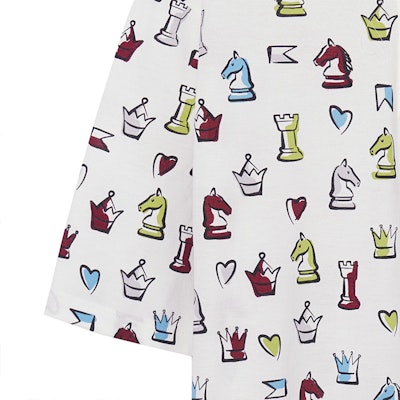 爱马仕 SS22 白色动物印花翻领短袖POLO衫 H257870HA90 Sizing 爱马仕 SS22 白色动物印花翻领短袖POLO衫 H257870HA90