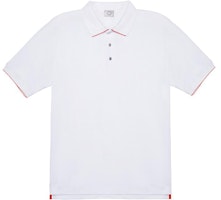 HERMES SS22 White Asymmetric Hem Short Sleeve Polo Shirt. H800271-E06M HERMES SS22 White Asymmetric Hem Short Sleeve Polo Shirt. H800271-E06M