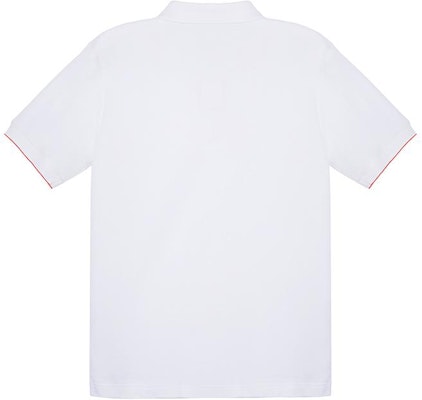 HERMES SS22 White Asymmetric Hem Short Sleeve Polo Shirt. H800271-E06M Lookbook HERMES SS22 White Asymmetric Hem Short Sleeve Polo Shirt. H800271-E06M
