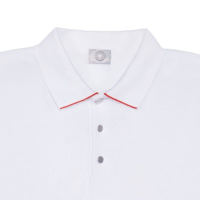 HERMES SS22 White Asymmetric Hem Short Sleeve Polo Shirt. H800271-E06M Cheap HERMES SS22 White Asymmetric Hem Short Sleeve Polo Shirt. H800271-E06M