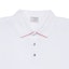 Cheap HERMES SS22 White Asymmetric Hem Short Sleeve Polo Shirt. H800271-E06M