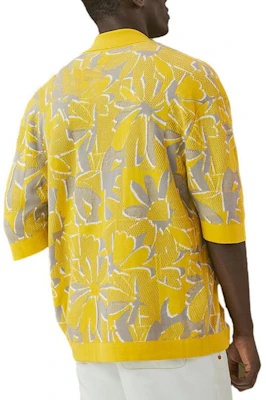 HERMES SS22 Kemeja Kuning Bermotif Lengan Pendek. H257350HA27 Shop HERMES SS22 Kemeja Kuning Bermotif Lengan Pendek. H257350HA27