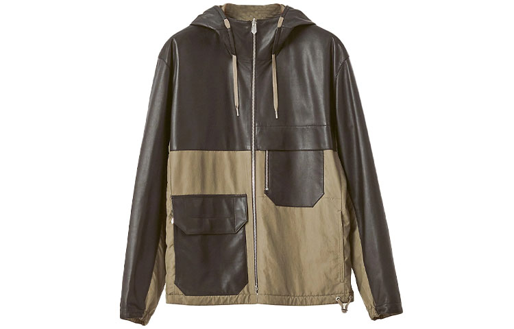 Hermes SS22 Reversible Hooded Jacket Brown Menswear H253100HBUO